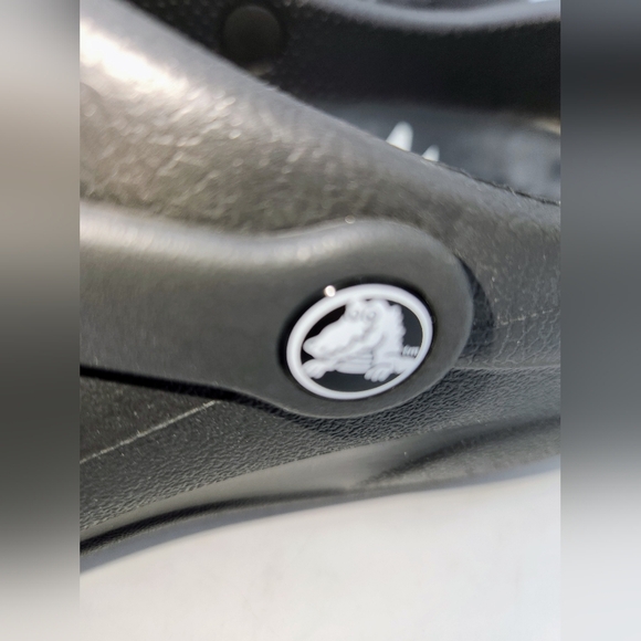 Crocs Unisex Bistro Graphic Black And White Fishbone Clogs - Size M15 / W17 - Picture 9 of 16